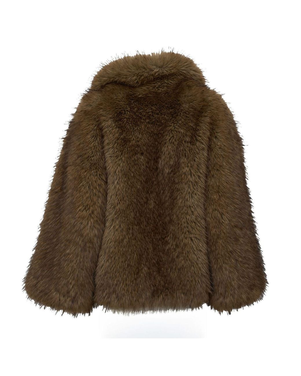 Essentiel Antwerp Brown Kastanje Faux Fur Coat