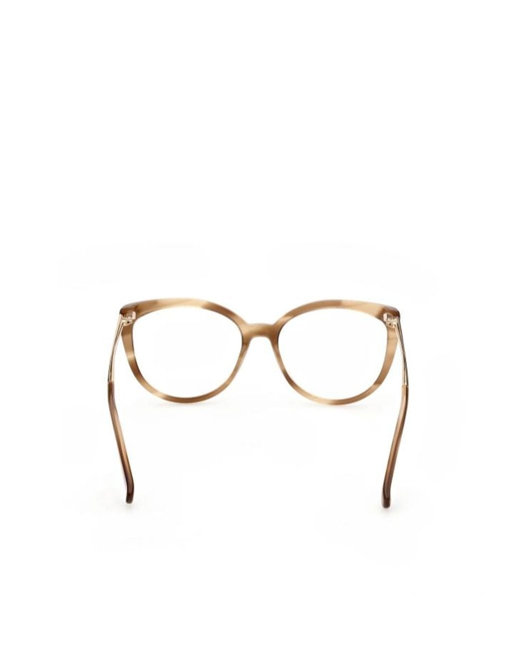 Max Mara Metallic Cat-Eye Frame Glasses