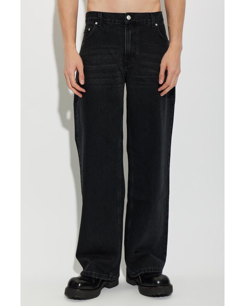 M I S B H V Black Straight-Leg Jeans for men