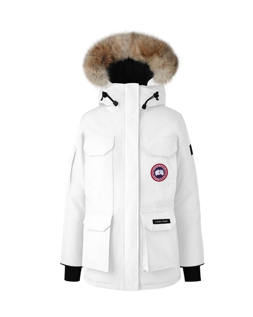 Canada Goose White Expedition Parker Down Jacket