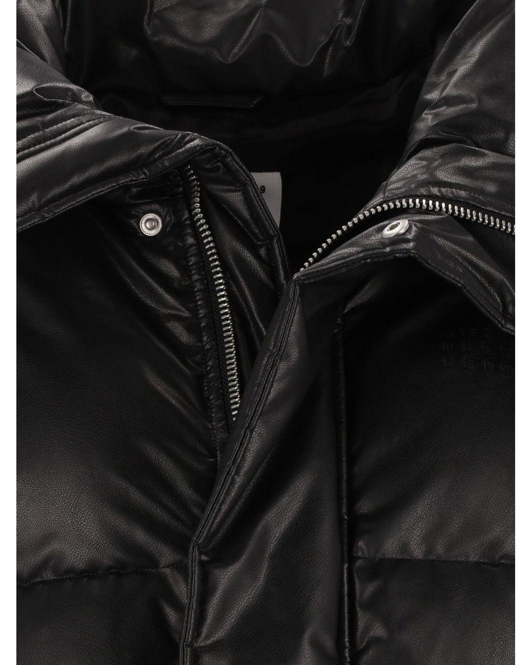 MM6 by Maison Margiela Black Padded Cropped Jacket