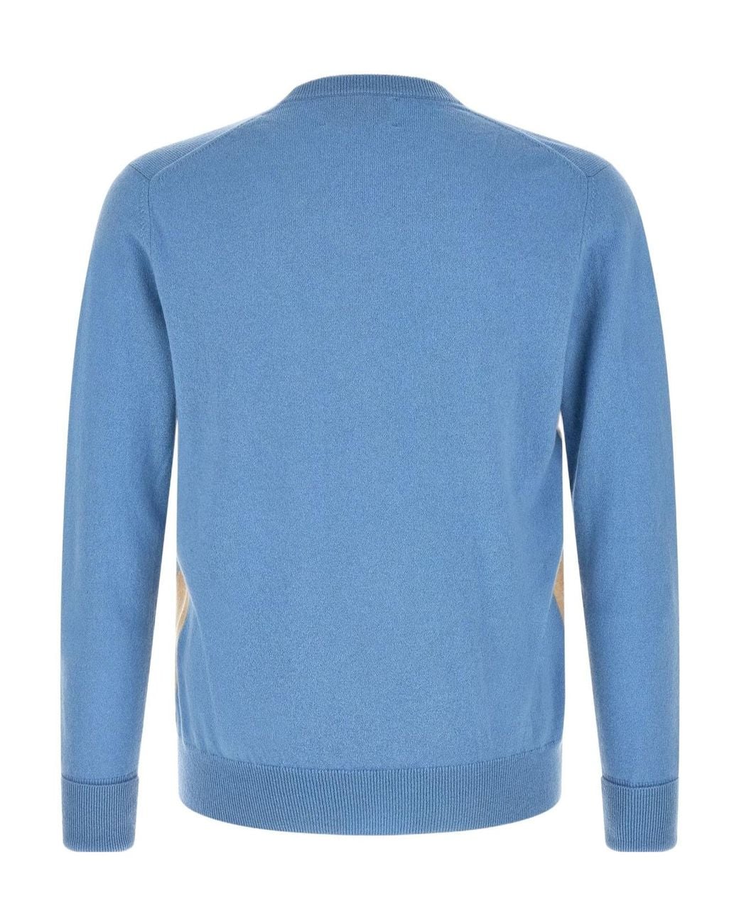 Ballantyne Blue Diamond Intarsia V-Neck Sweater for men