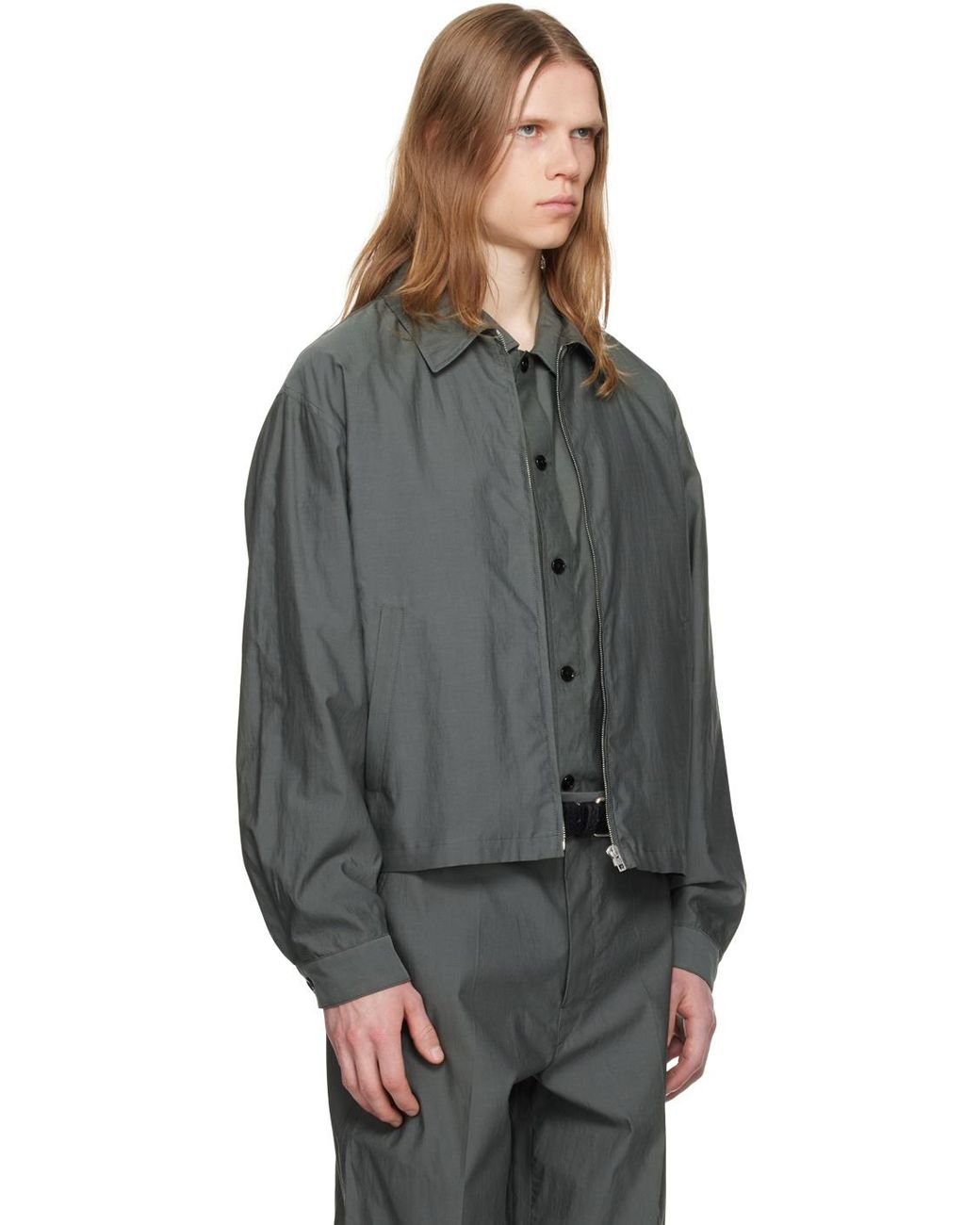 Lemaire Gray Shirt Jacket for men