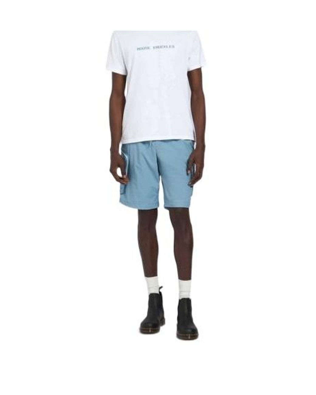 Moose Knuckles Blue Pocket Shorts for men