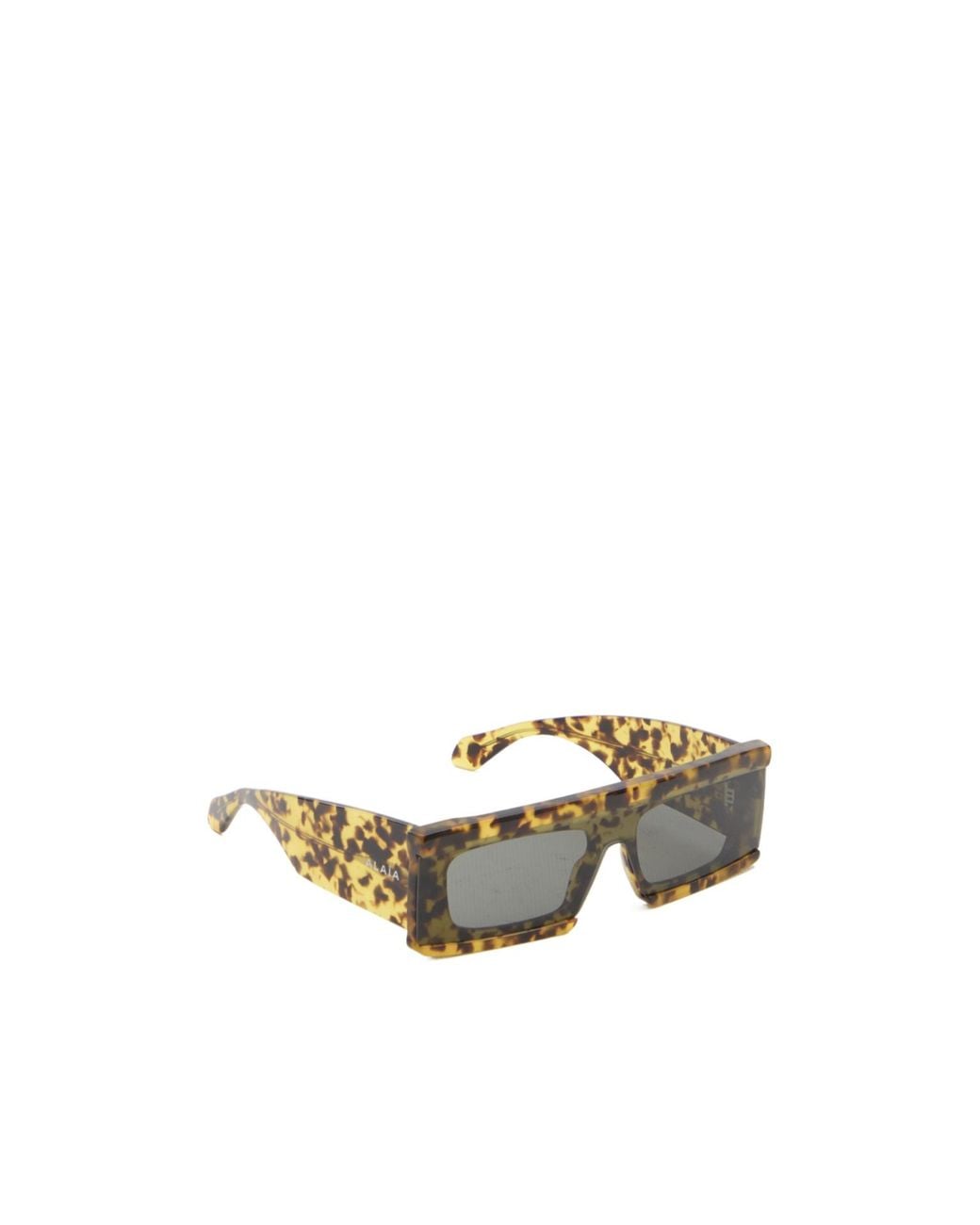 Alaïa Metallic Alaïa Rectangle Frame Sunglasses