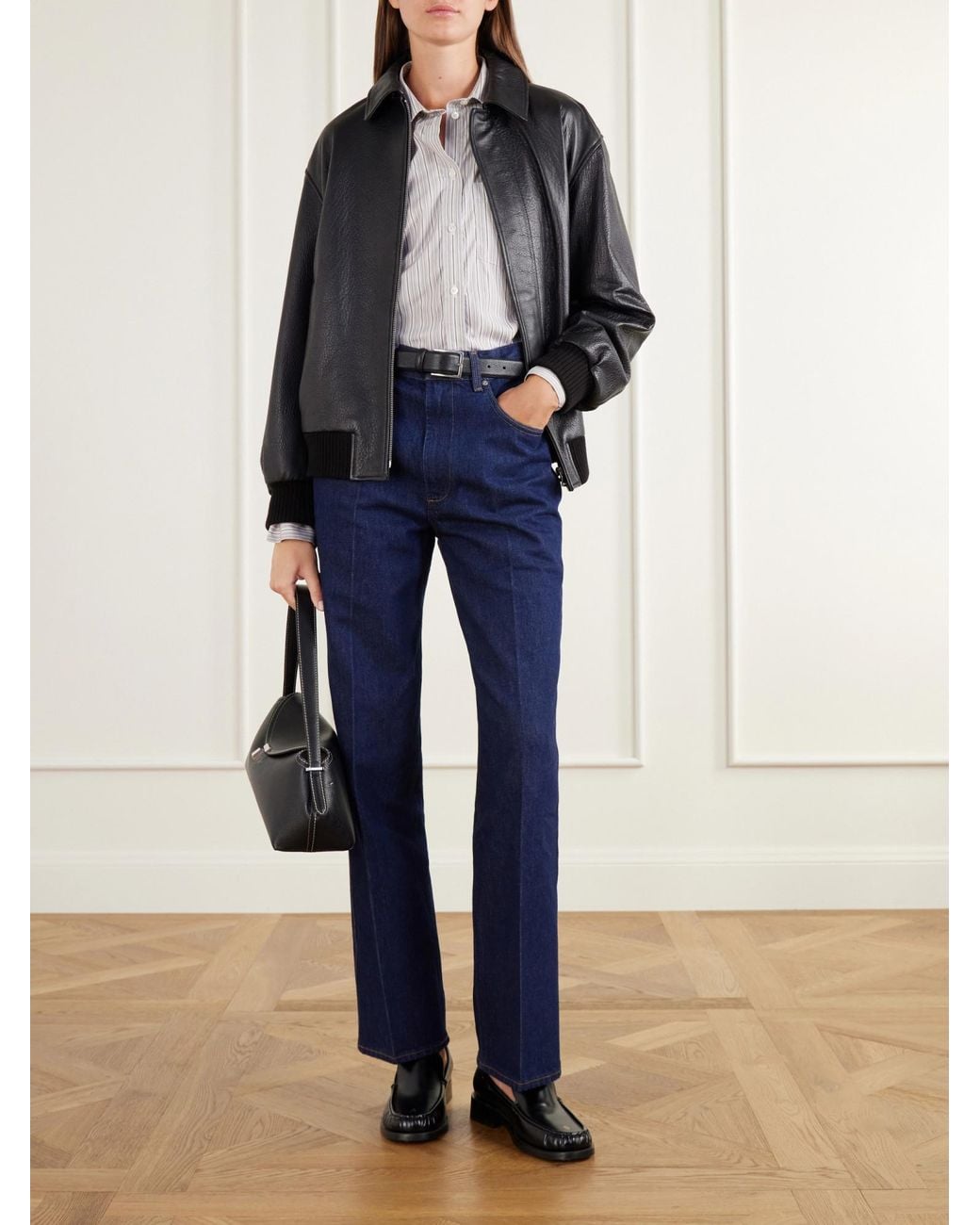 Agolde Blue Straight-Leg Jeans