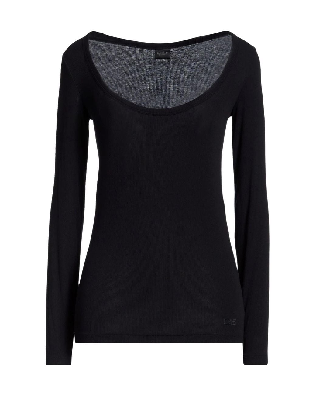 Balenciaga Black Minimalist Long-Sleeve Tee