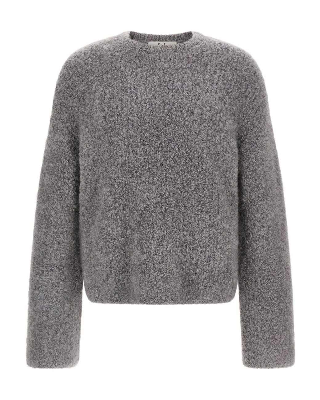 Séfr Gray Séfr Jermaine Bouclé Jumper for men