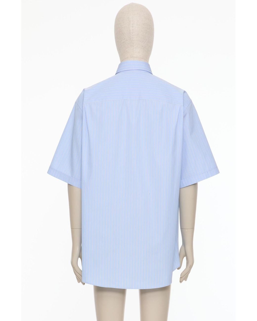 Valentino Blue Embroidered Cotton Shirt for men