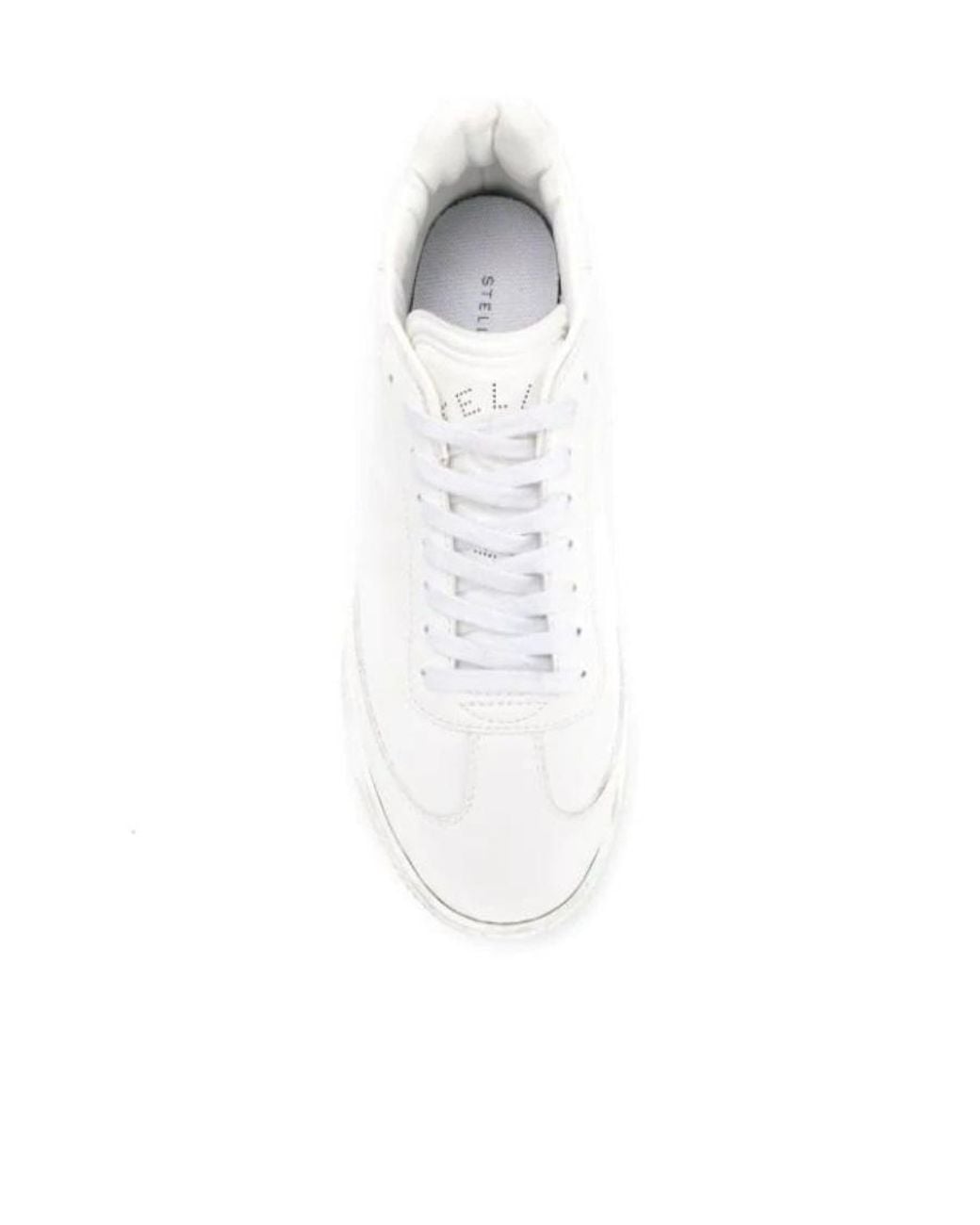 Stella McCartney White Loop Lace-Up Sneakers
