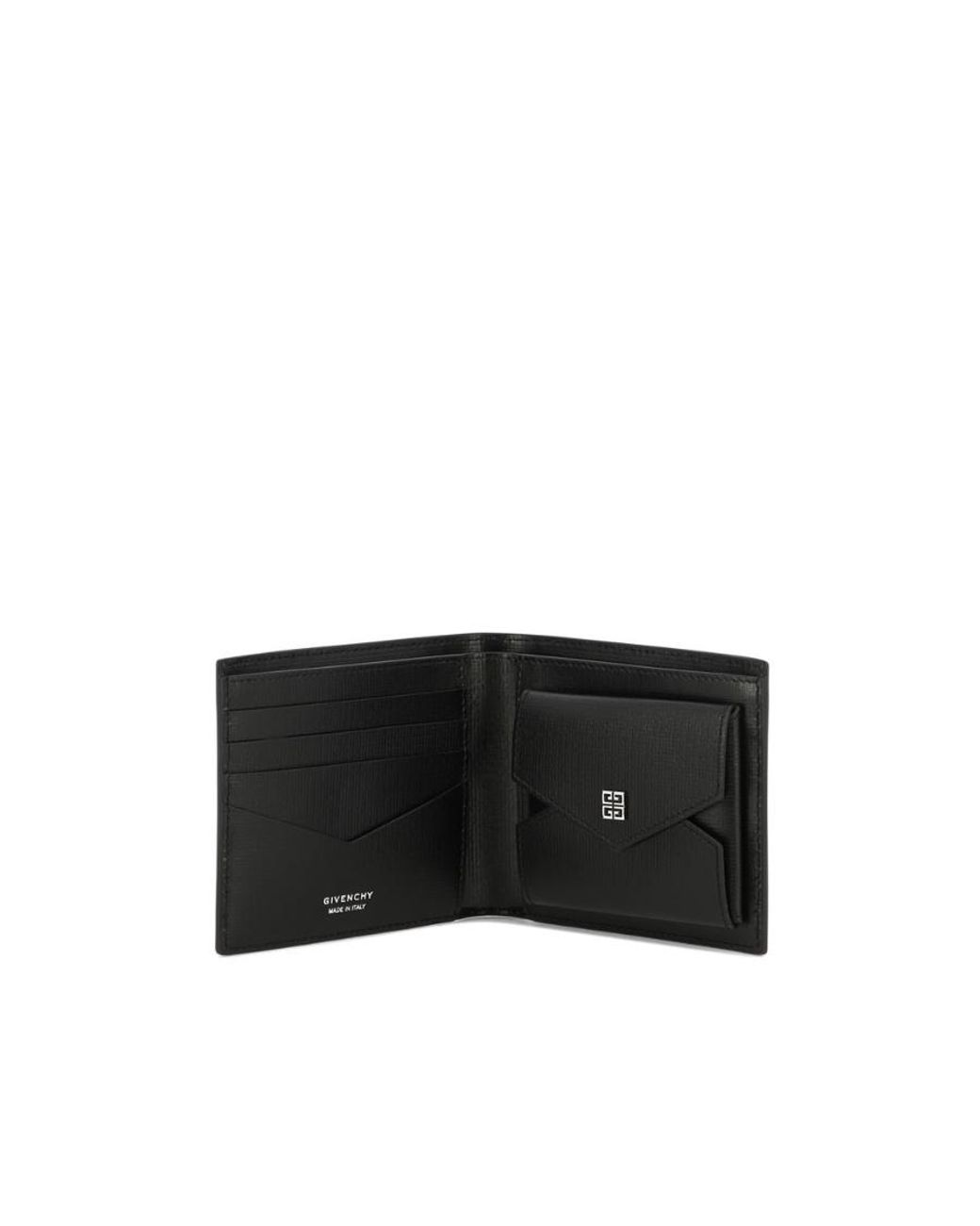 Givenchy Black 4G Classic Bi-Fold Wallet for men