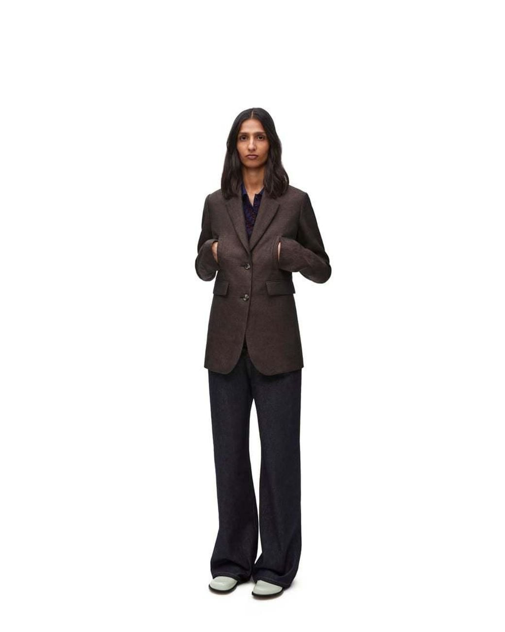 Loewe Brown Single Breasted Jacket
