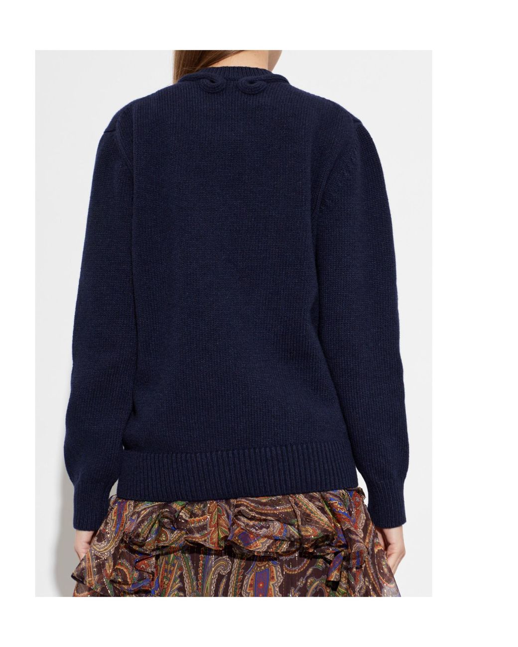 Etro Blue Long-Sleeved Sweater