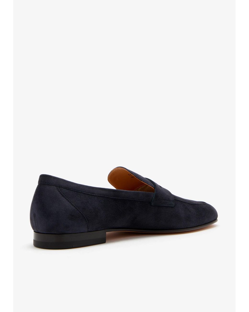 Tod's Blue Suede Penny Loafers for men