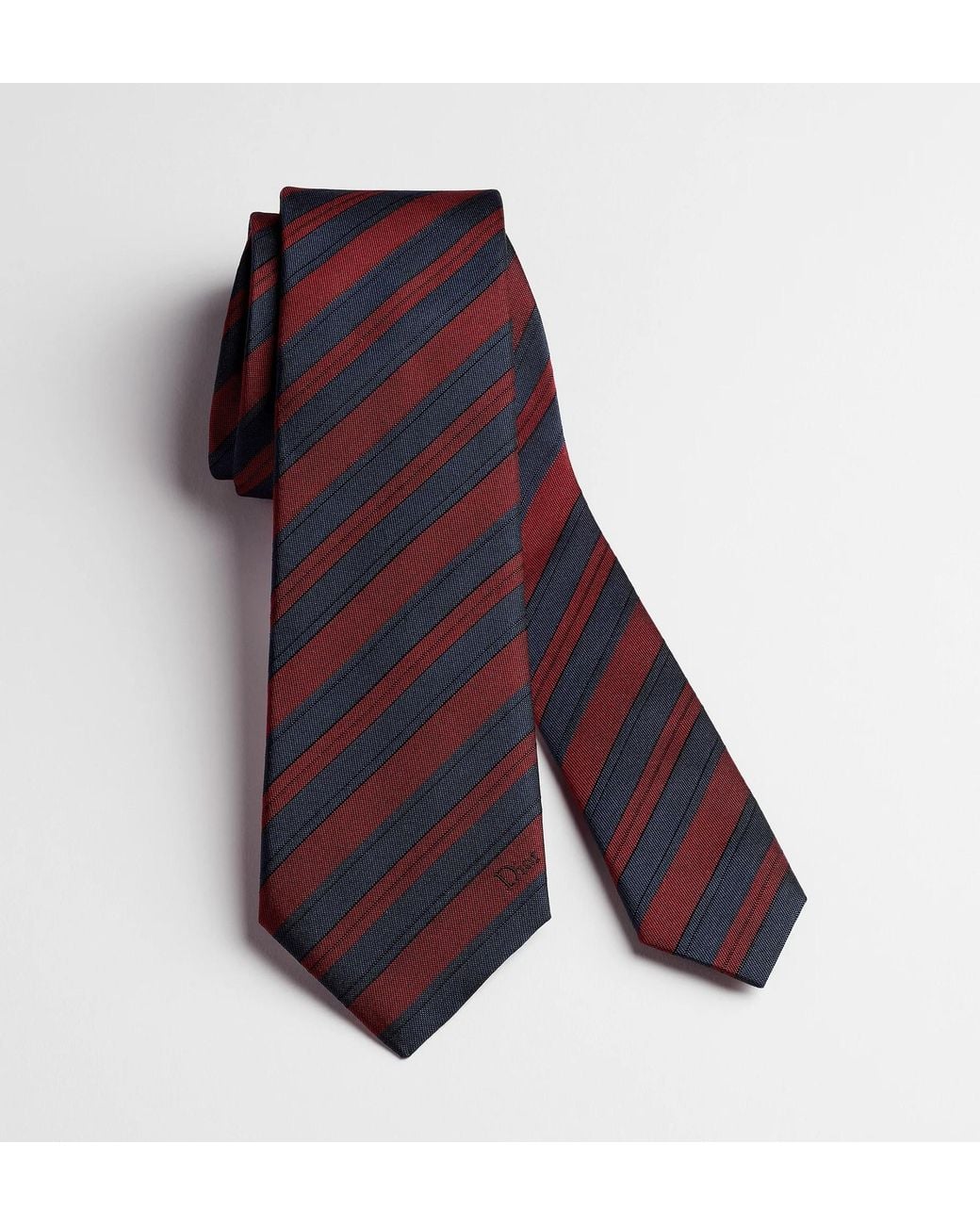 Dior Purple Homme Striped Tie for men