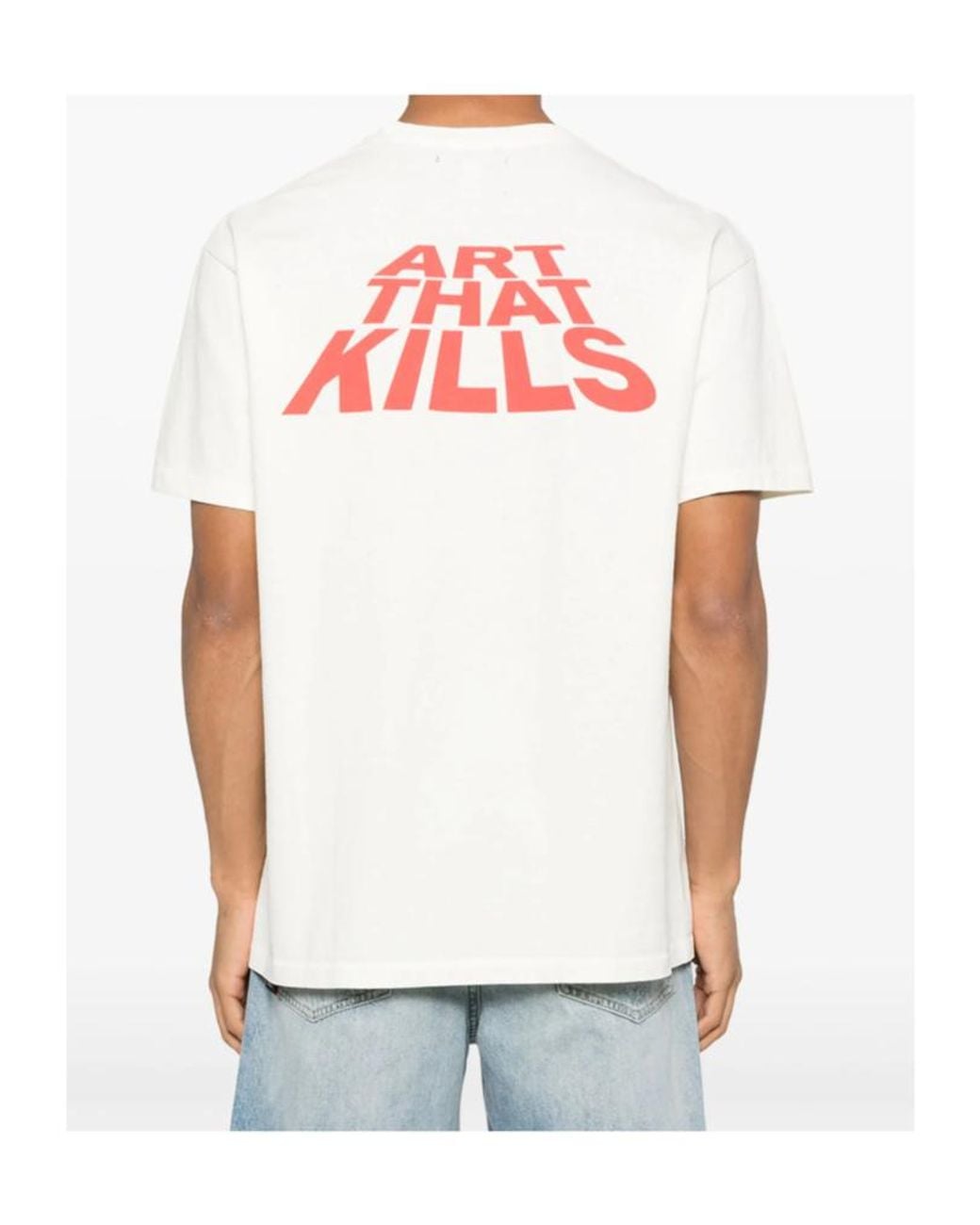 GALLERY DEPT. White Lone Wolf Crewneck T-Shirt for men