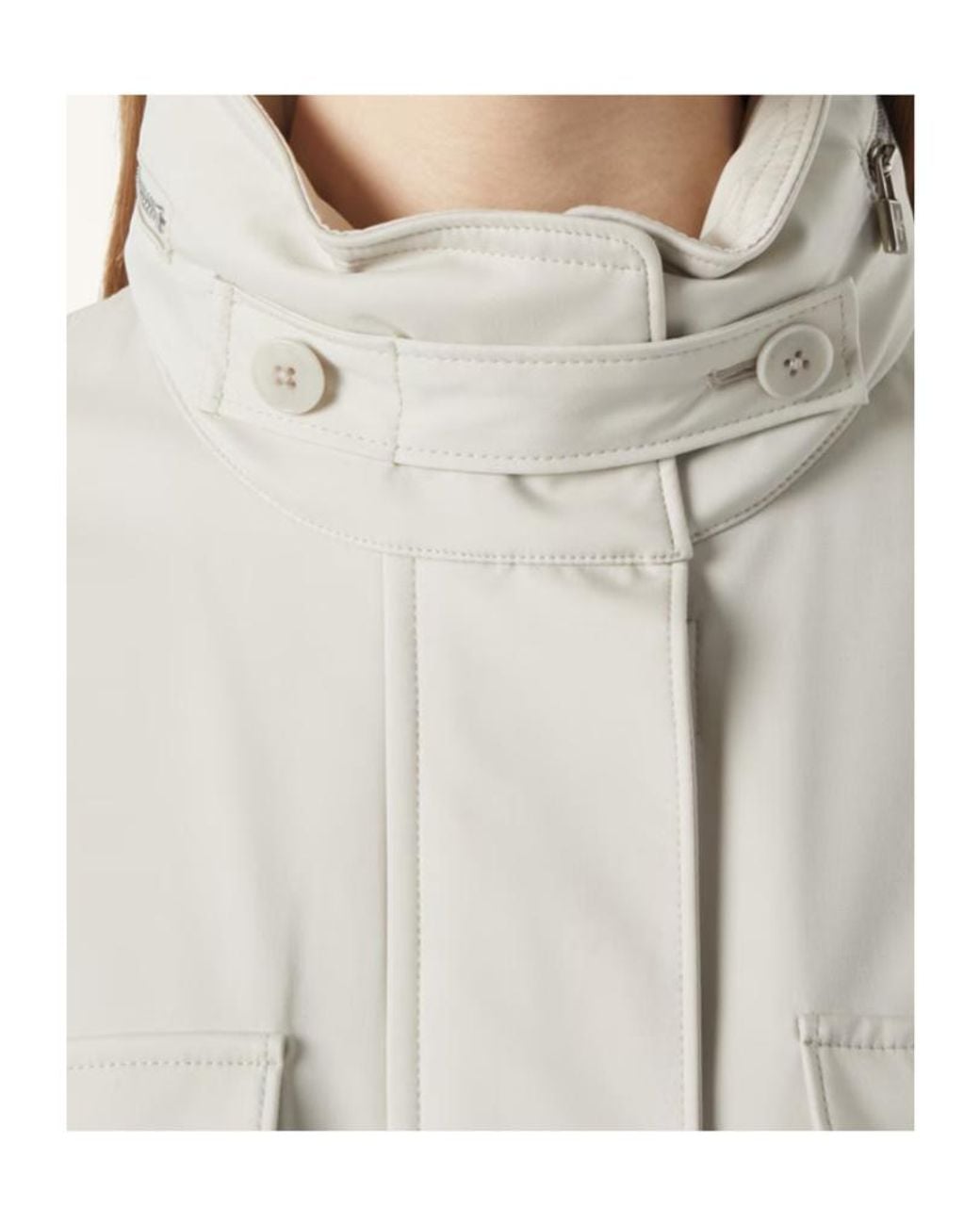 Loro Piana White Windmate Traveller Field Jacket