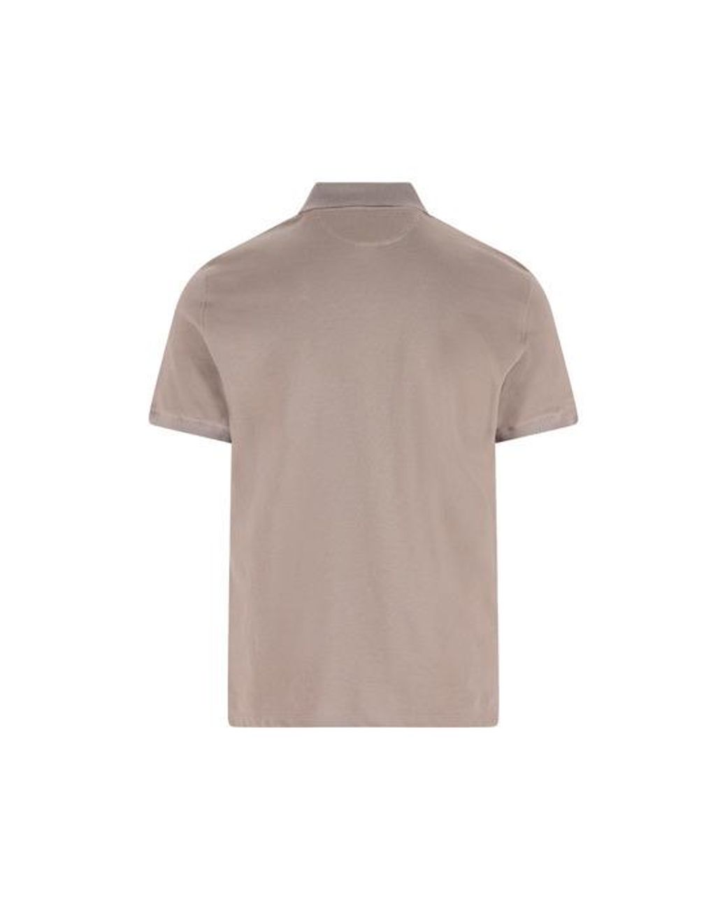 Brunello Cucinelli Multicolor Logo Embroidered Short-Sleeved Polo Shirt for men