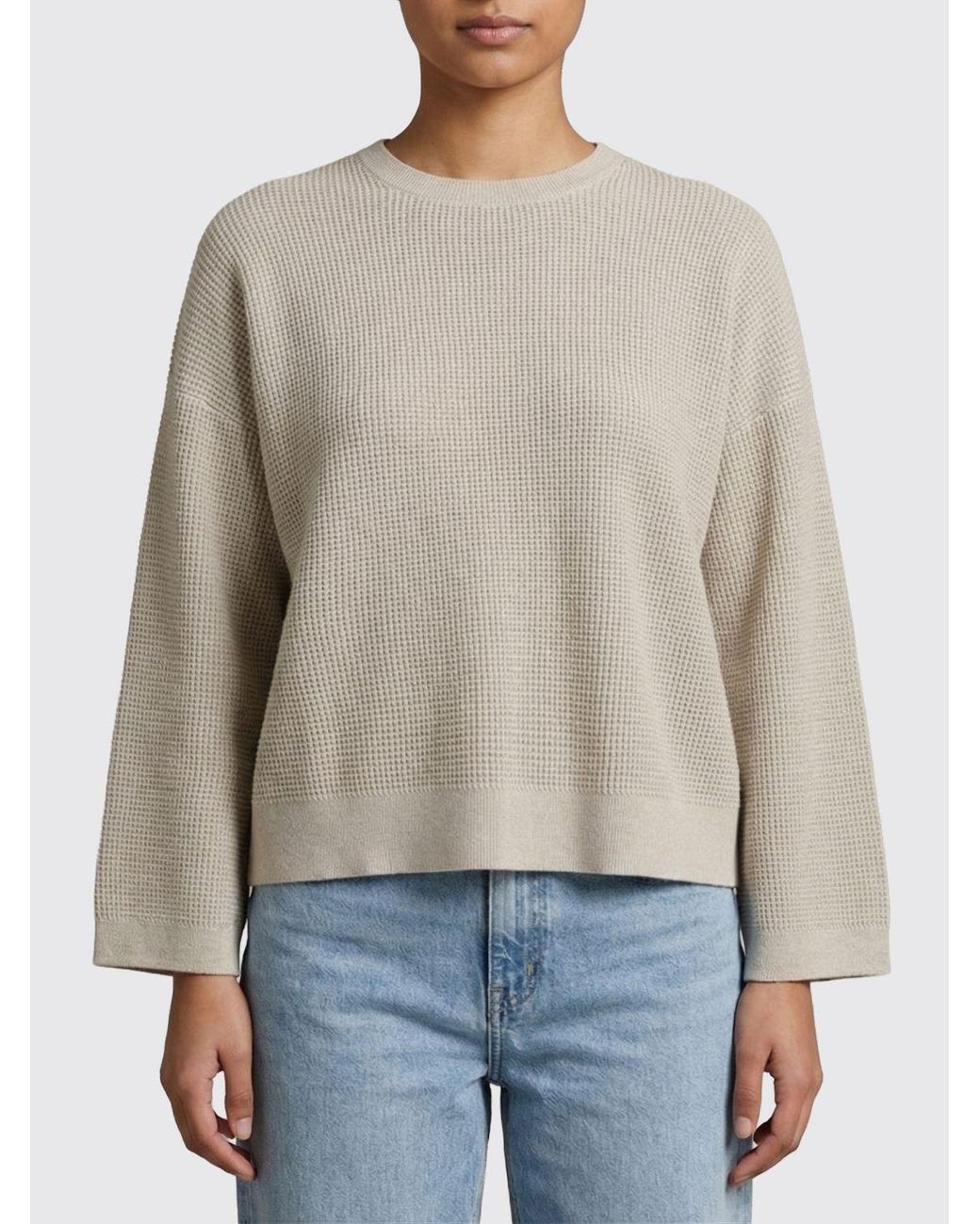 Brunello Cucinelli Natural Crew-Neck Sweater