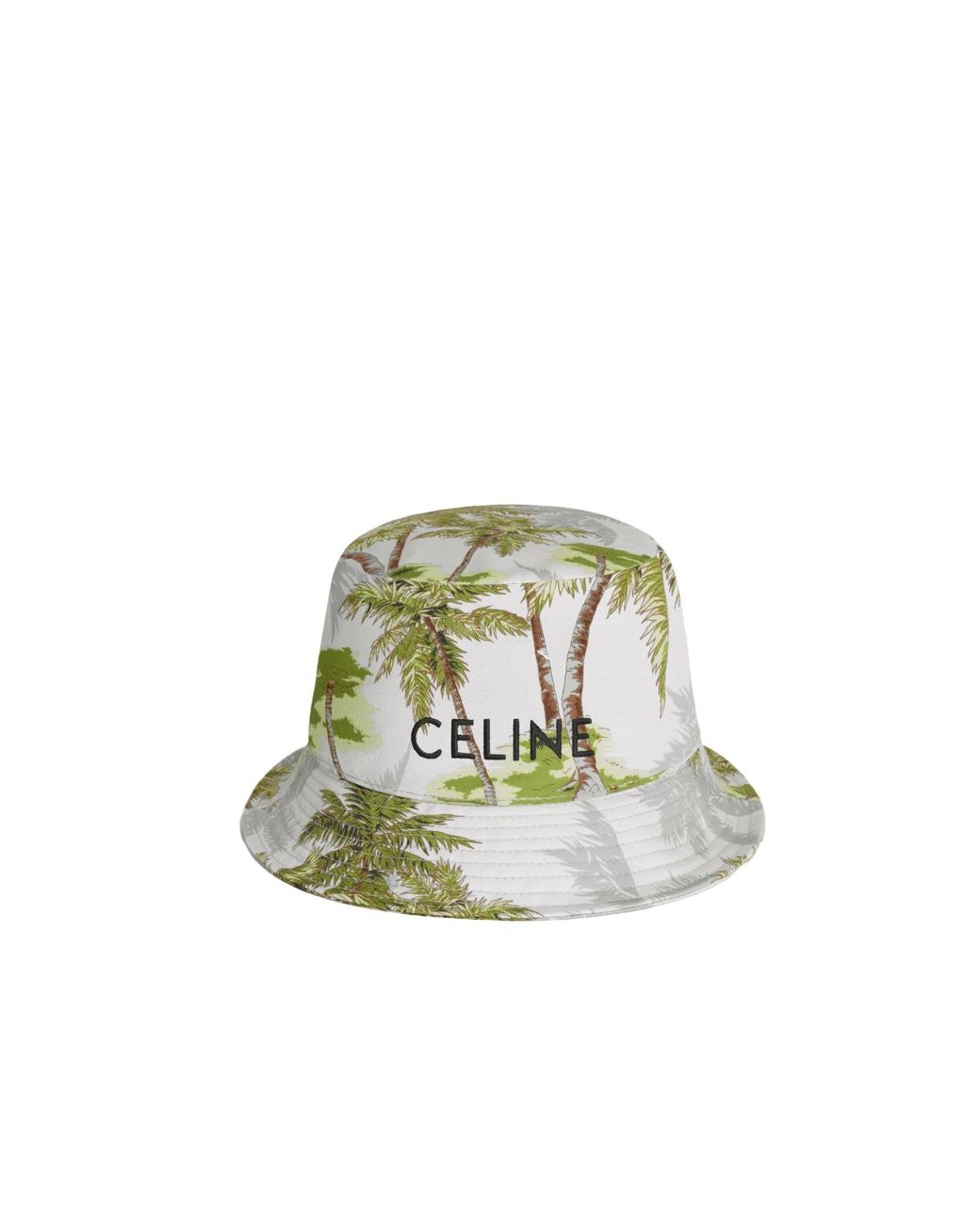 CELINE ホワイト バケットハット Celine Bucket Hat With Drawstring in White for Men | Lyst