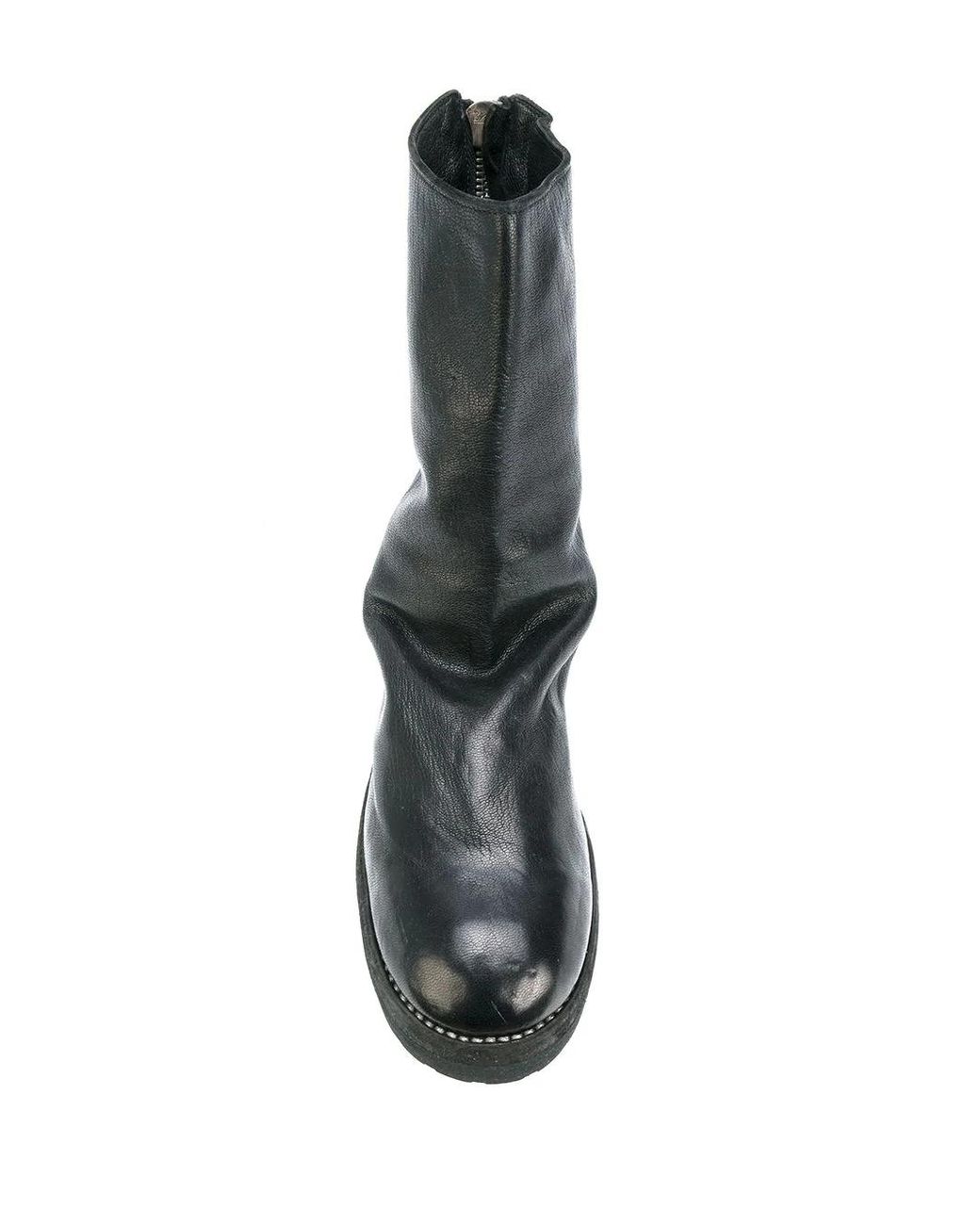 Guidi Green Rear Zip Boots for men