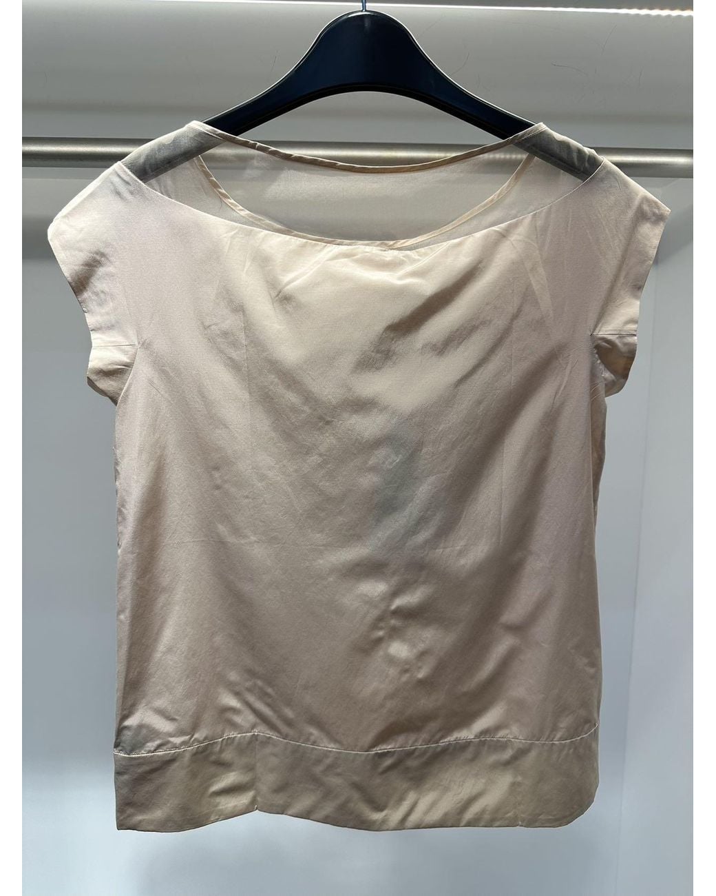 Max Mara Gray Short-Sleeved Shirt