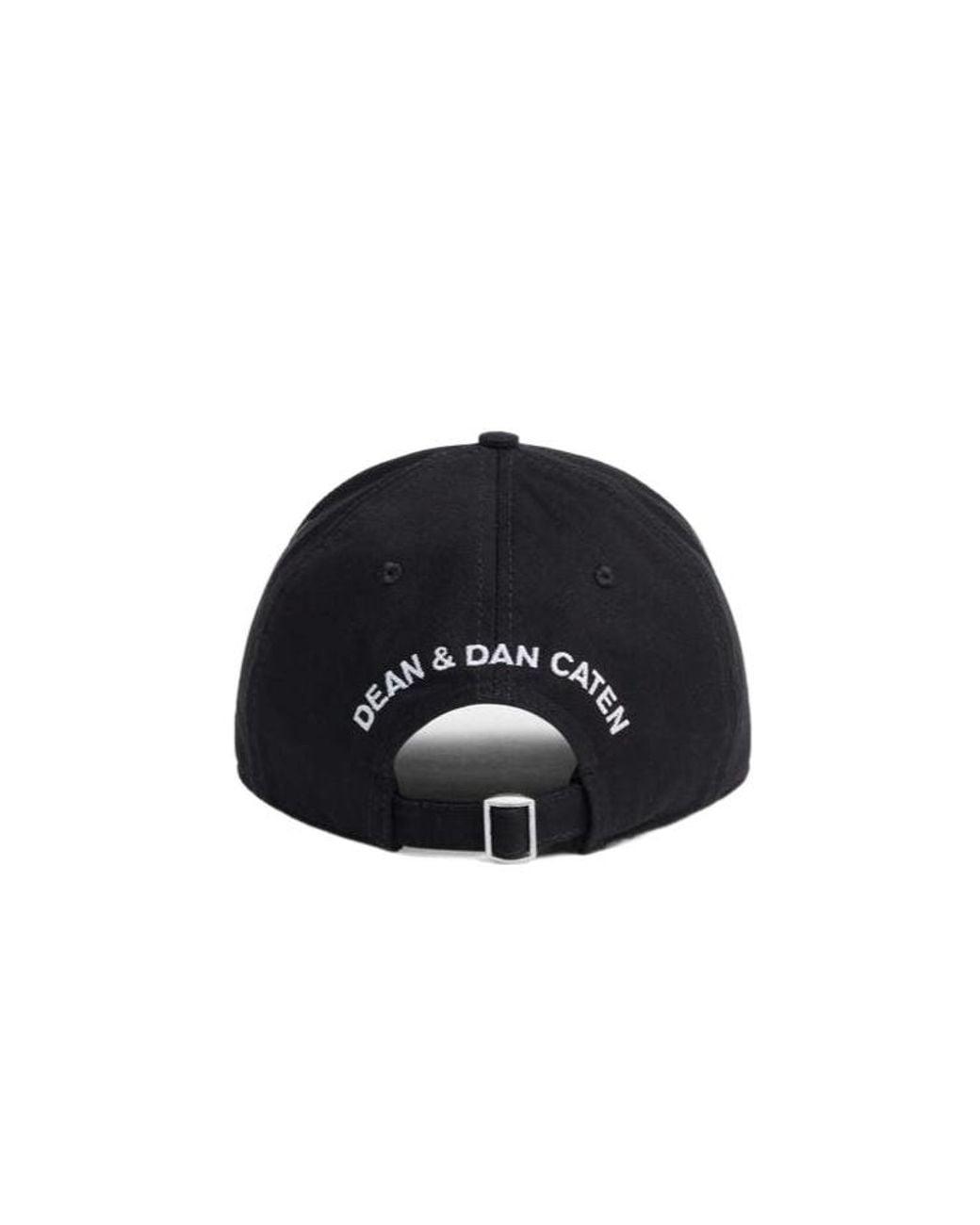 DSquared² Black Logo-Embroidered Curved Peak Baseball Cap for men