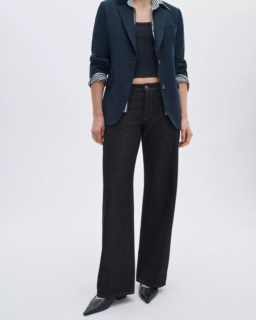 Rag & Bone Blue Straight-Leg Jeans