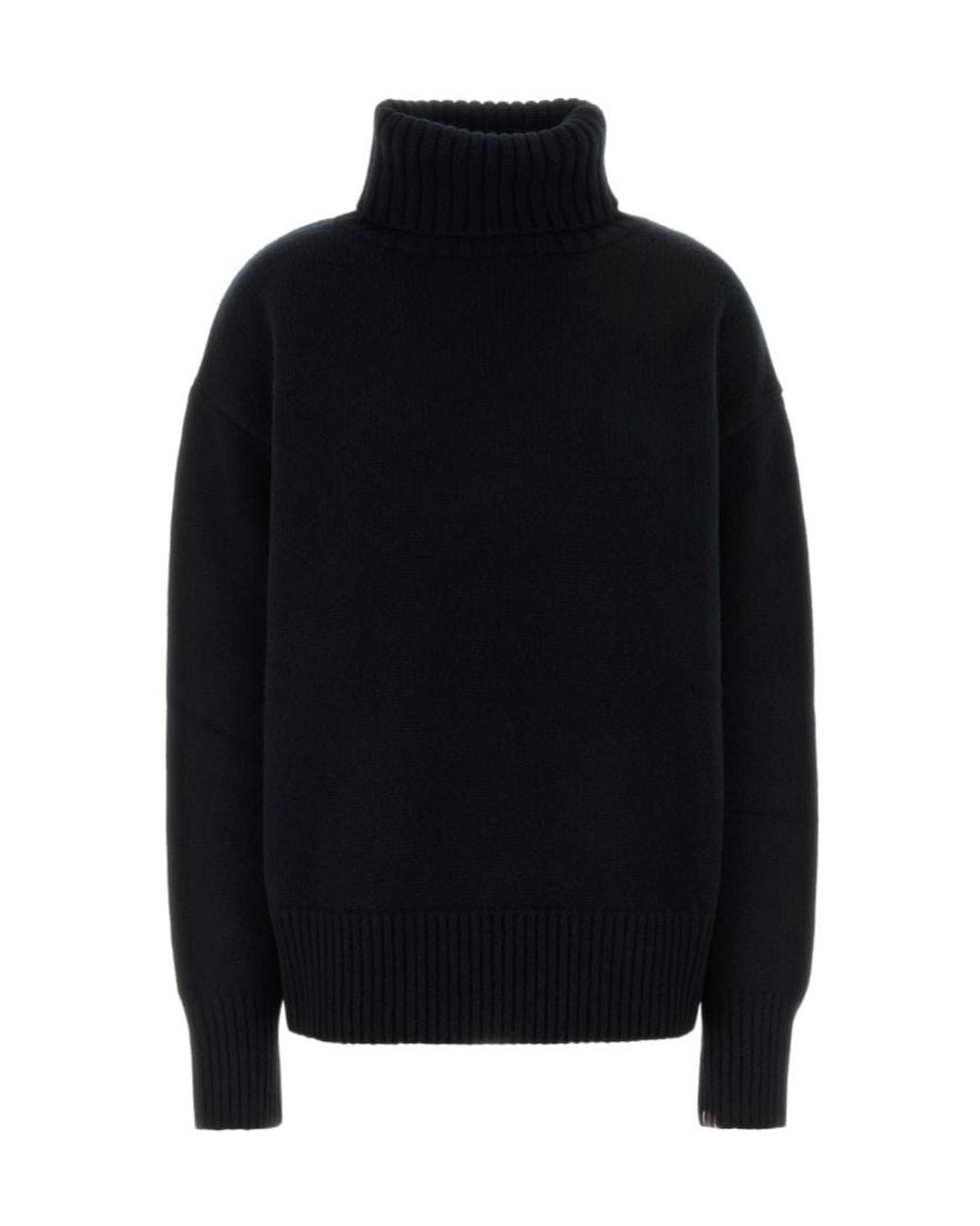 Extreme Cashmere Black N20 Oversized Turtleneck Sweater for men