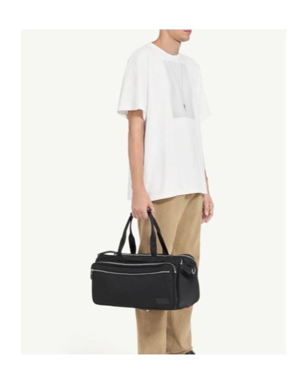 MM6 by Maison Margiela White Key Crewneck T-Shirt for men