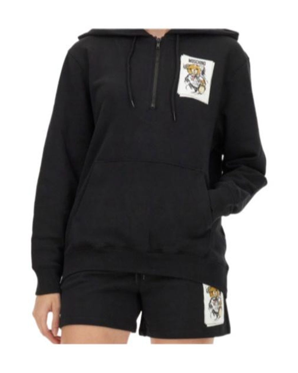 Moschino Black Printed Sweatshirt