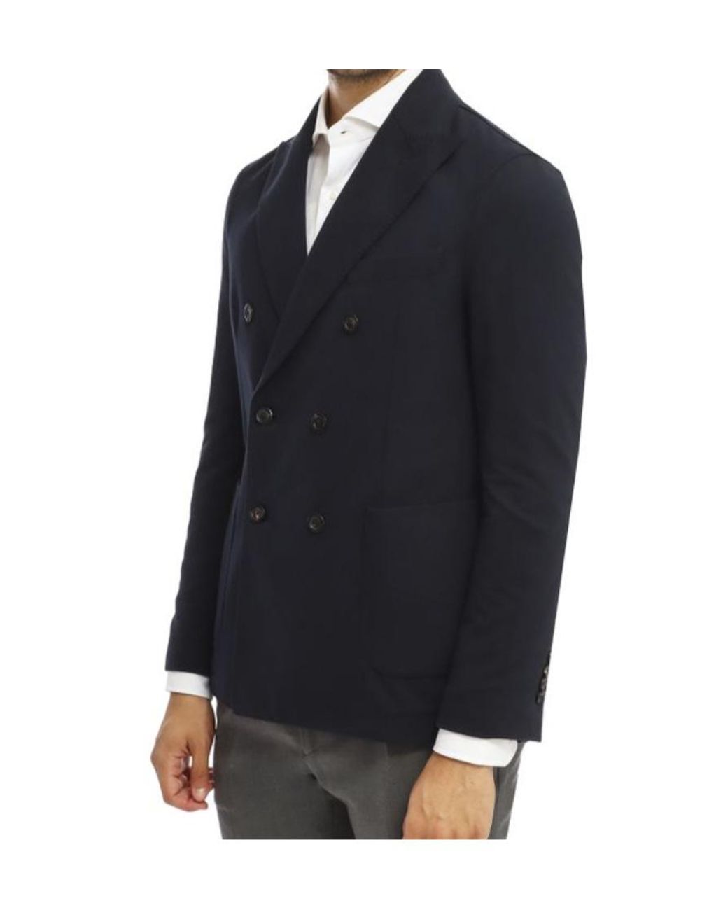 Circolo 1901 Blue Double-Breasted Blazer for men