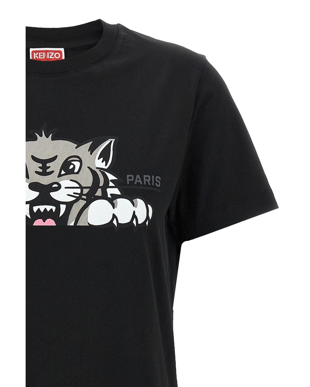 KENZO Black Logo Printed Crewneck T-Shirt