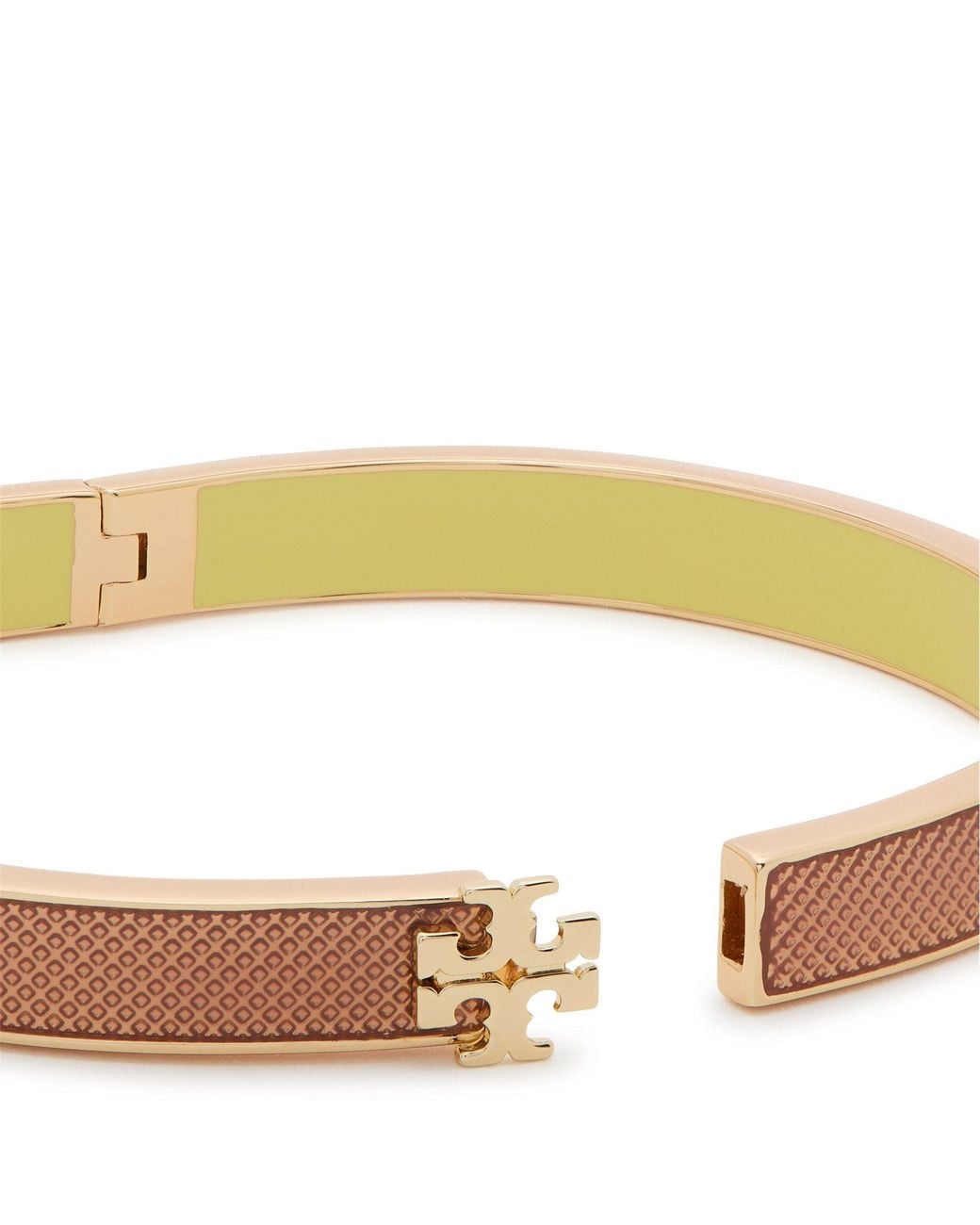 Tory Burch Yellow Exquisitely Carved Bracelet