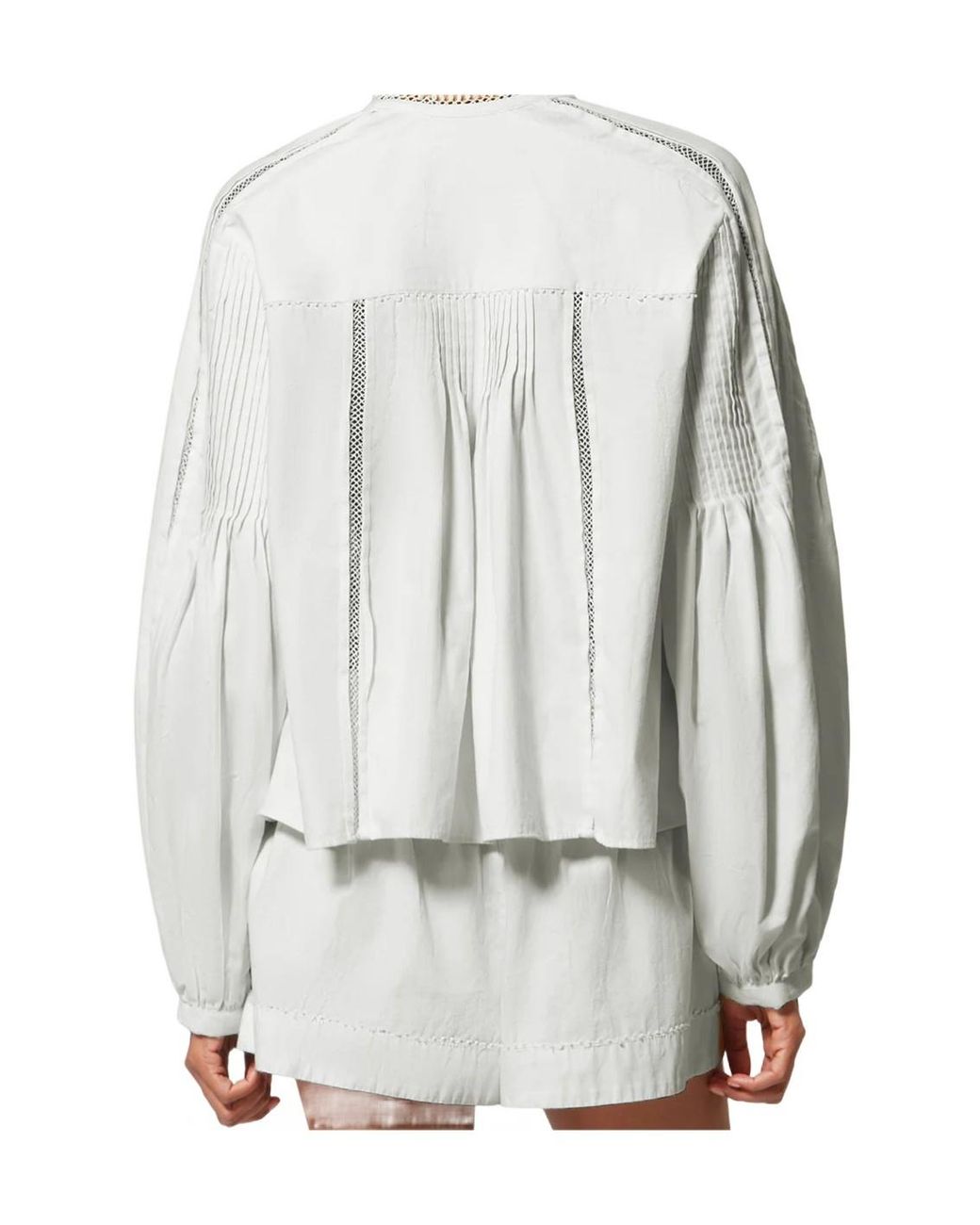 Isabel Marant White Cubraly Ruffled Shirt