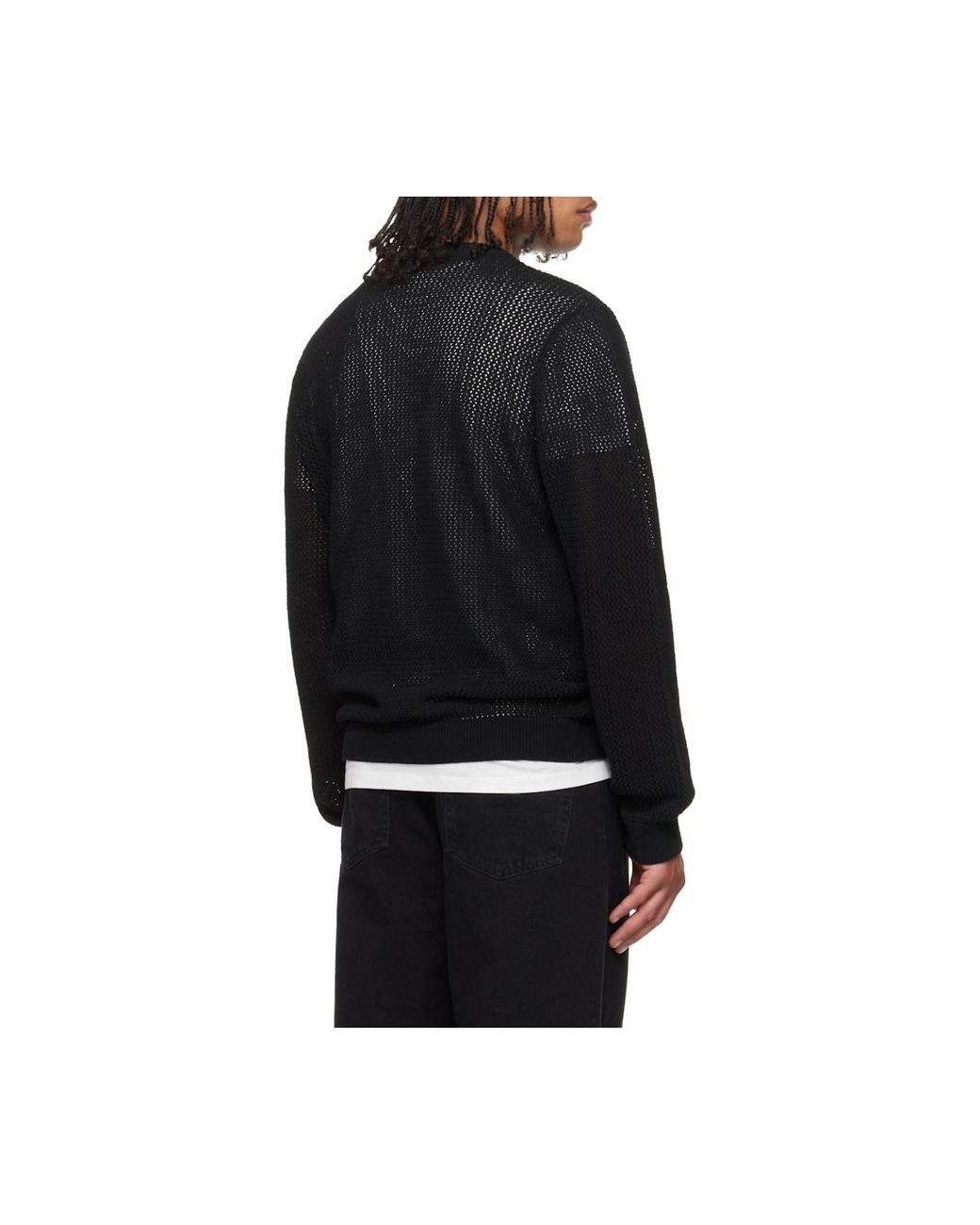 Carhartt Black Stockton Crewneck Jumper for men