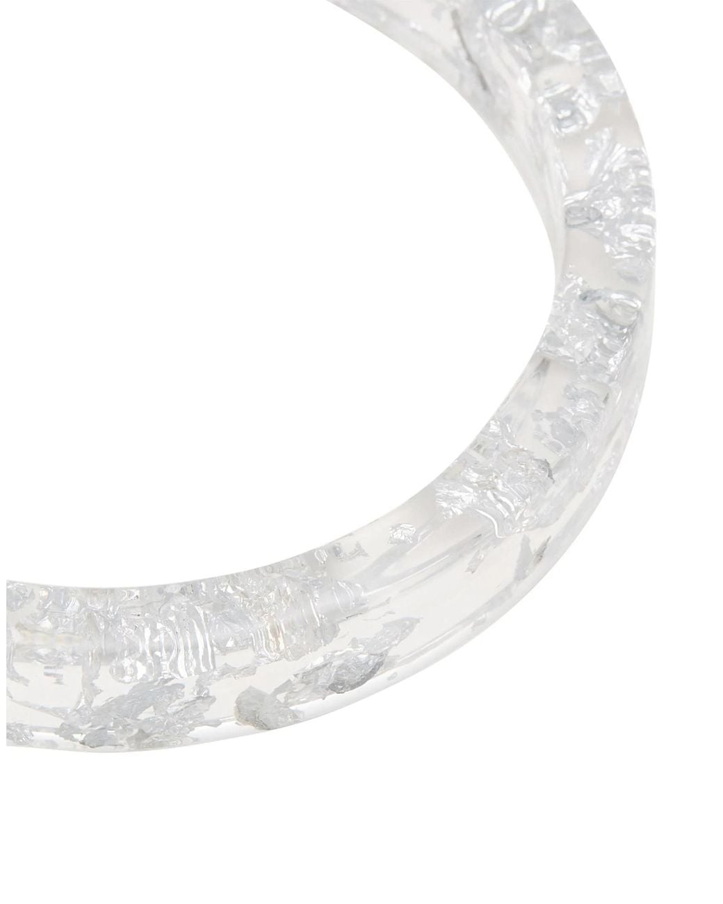 Isabel Marant White Metallic Plastic Bracelet