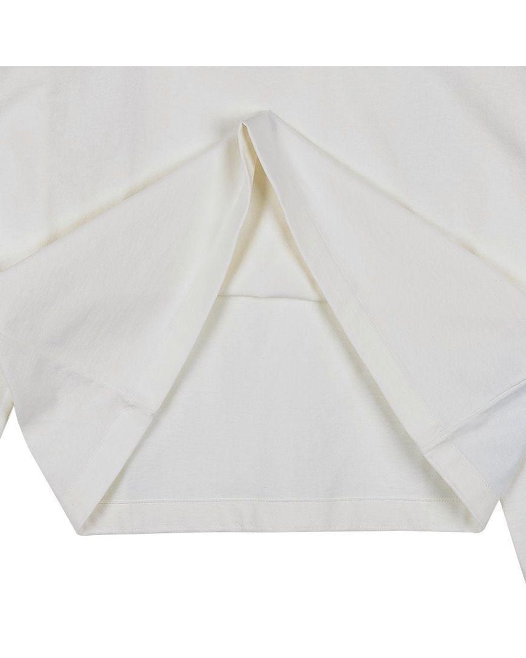 Jil Sander White Logo Printed Crewneck Sweatshirt
