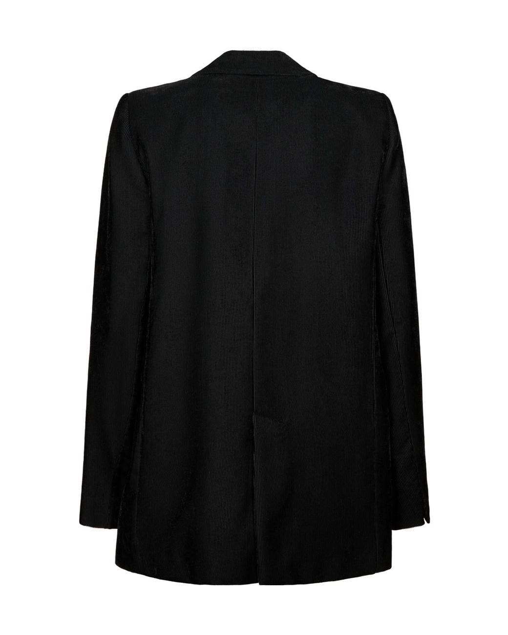 Forte_forte Black Single-Breasted Corduroy Blazer
