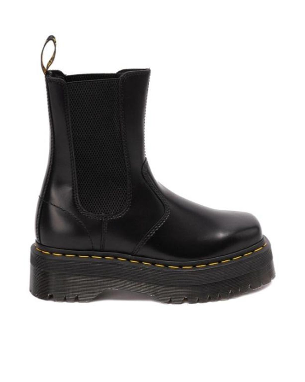Dr. Martens Black 2976 Platform Leather Chelsea Boots