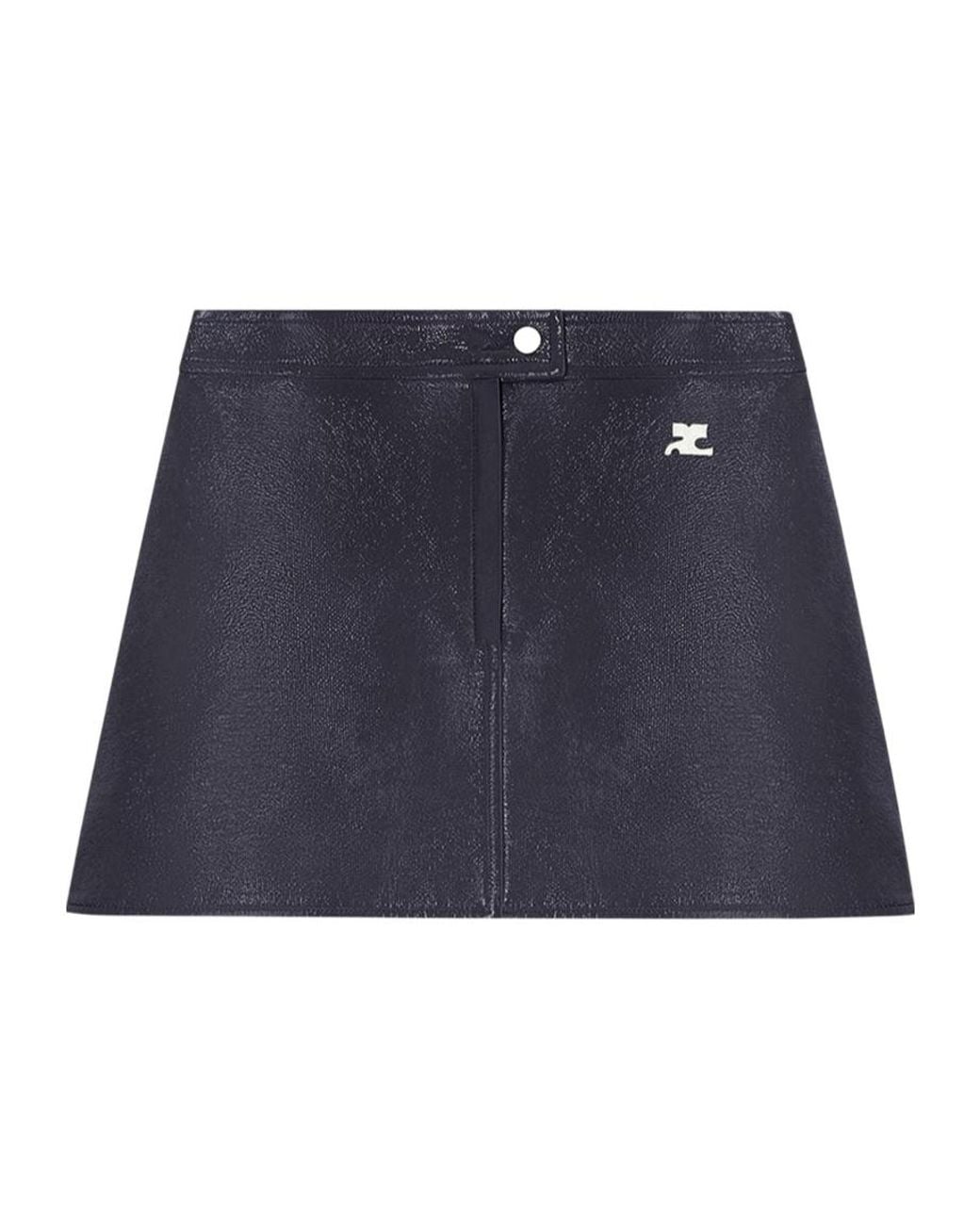 Courreges Blue Courrèges Reedition Vinyl Mini Skirt