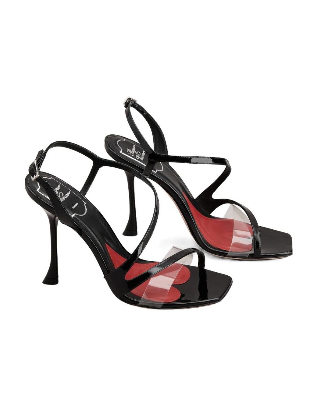 Roger Vivier Black I Love Vivier Sandals