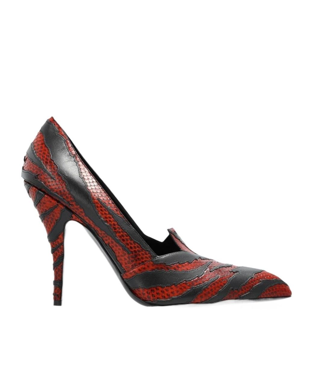 Versace Brown Tigre Pattern Heeled Pumps