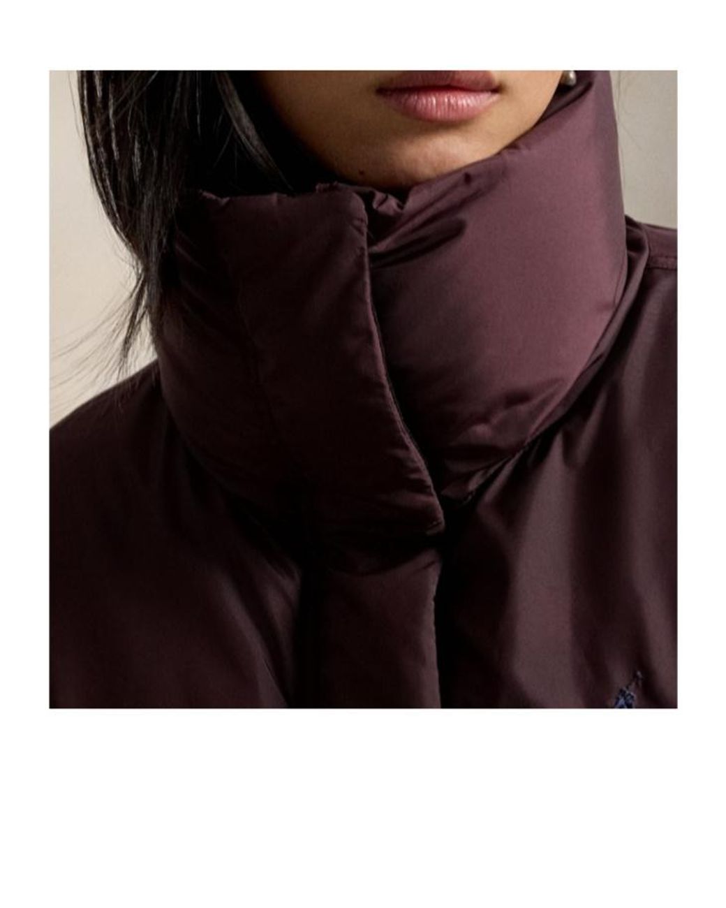 Polo Ralph Lauren Purple Long-Sleeved Down Jacket
