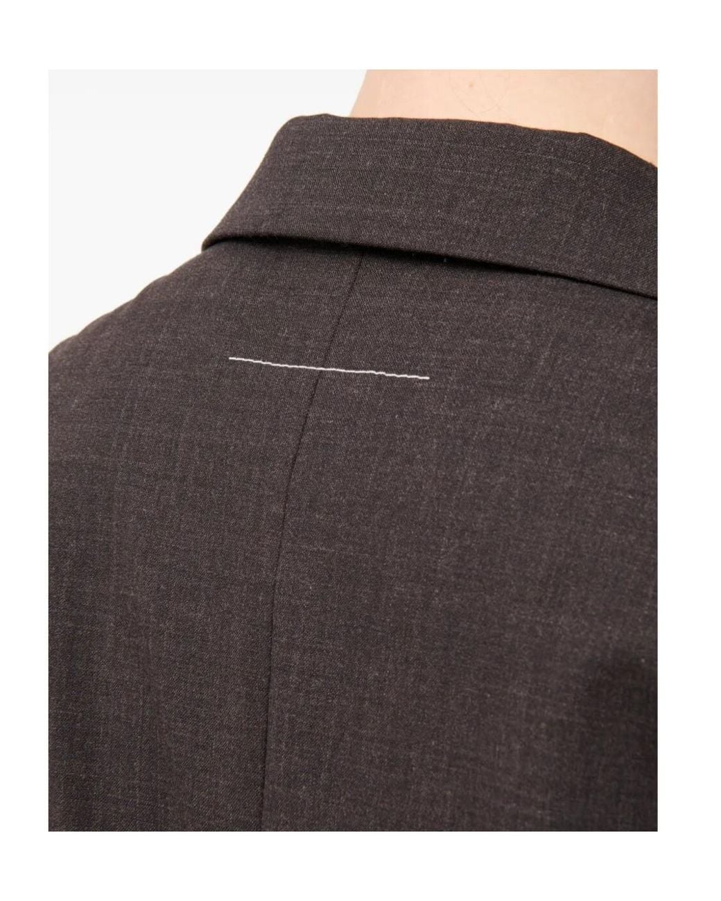 MM6 by Maison Margiela Brown Single Breasted Sleeveless Waistcoat