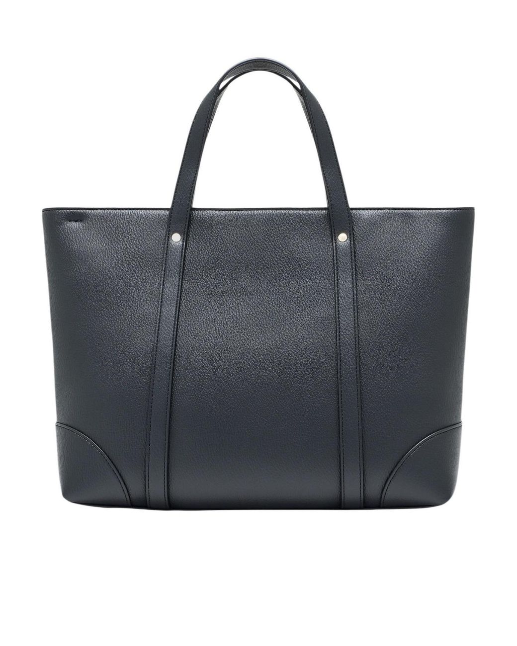 ARMANI EXCHANGE Black Logo-Detail Tote Bag
