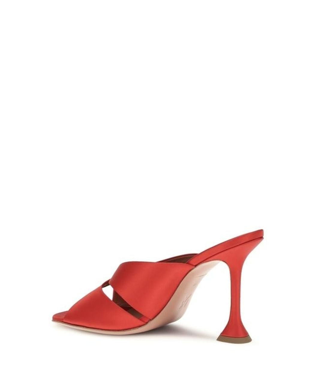 AMINA MUADDI Red Open-Toe High-Heeled Sandals