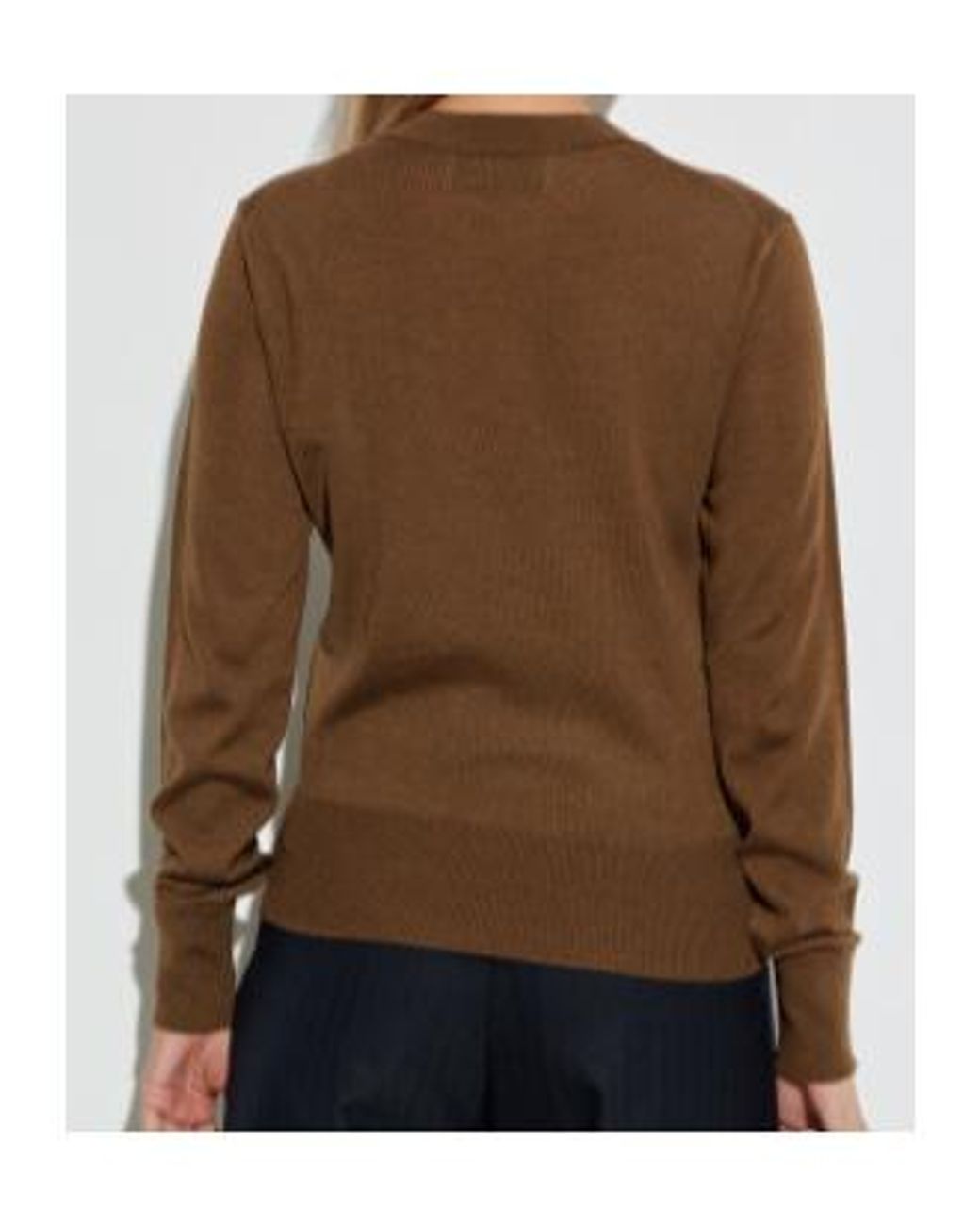 AMI Brown Ami De Coeur Sweater