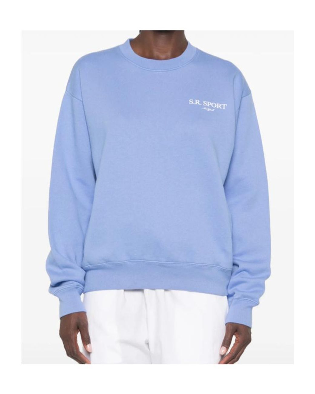 Sporty & Rich Blue Long-Sleeve Sweatshirt