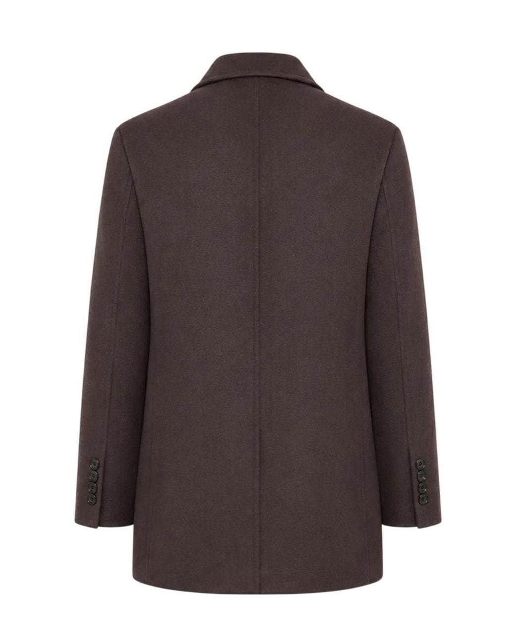Lardini Brown Double-Breasted Coat for men